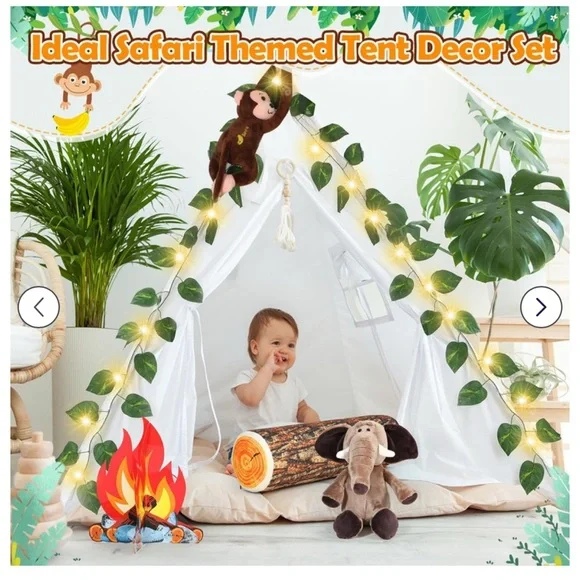 Kids safari themed 8 piece teepee set NWT - Picture 5 of 9